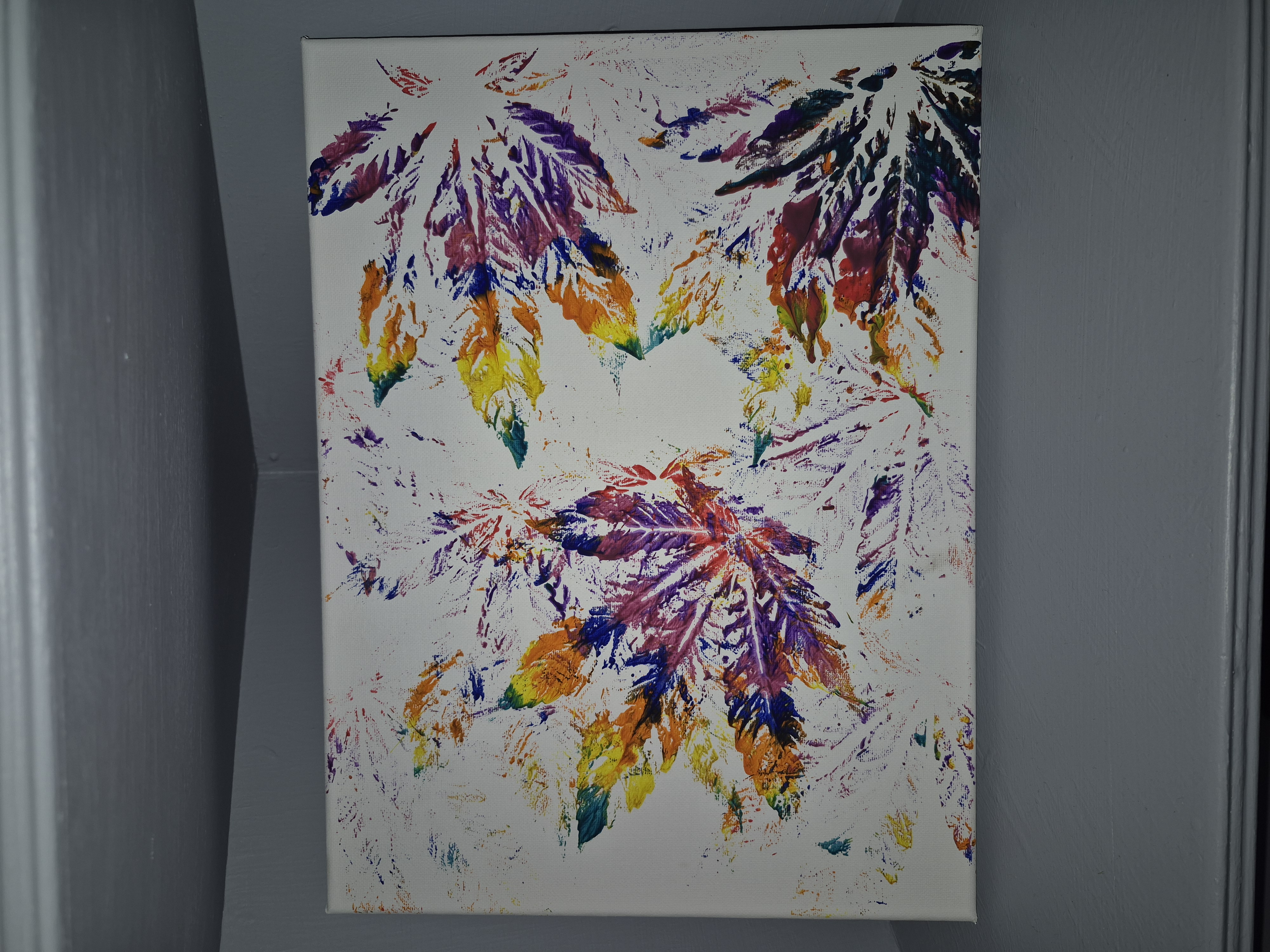 Leaf Print Collage