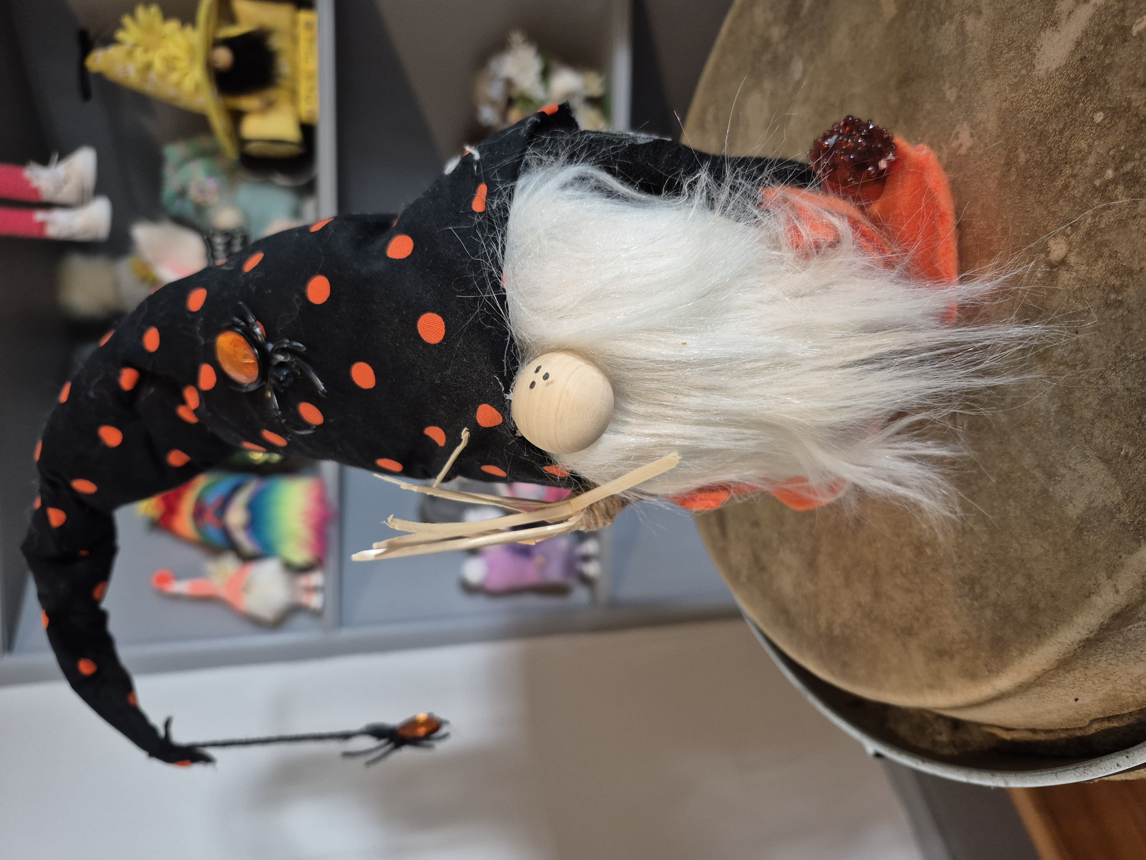 Halloween Spider Gnome
