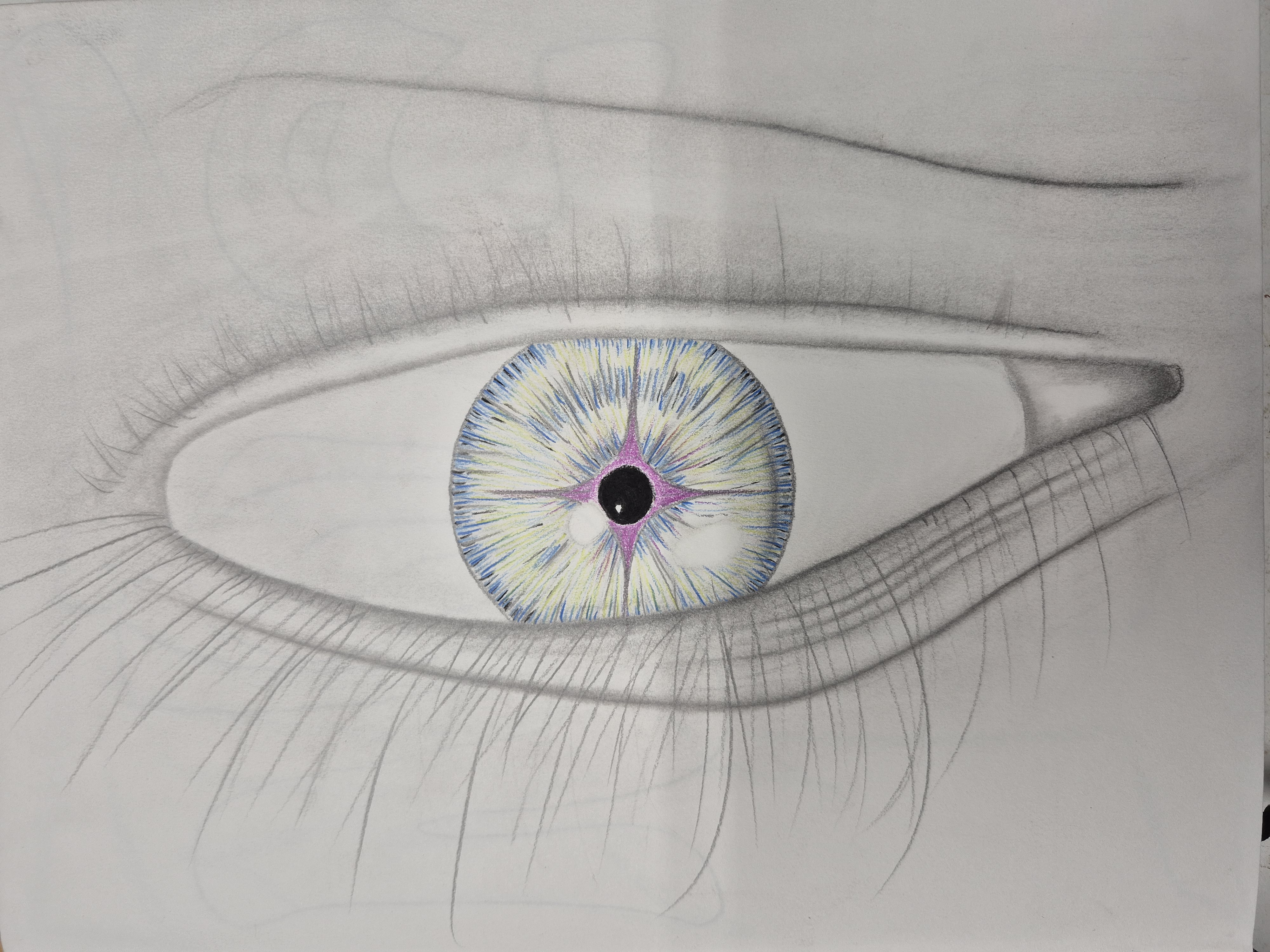 Eye study — star pupil