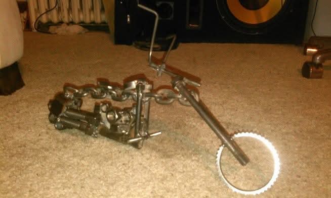 Chain-frame chopper — side view