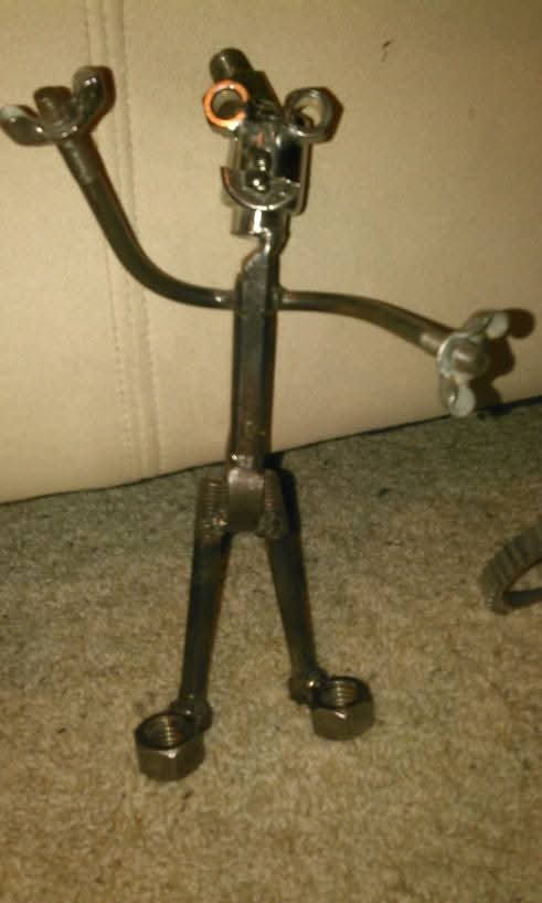 Smiling bolt figure