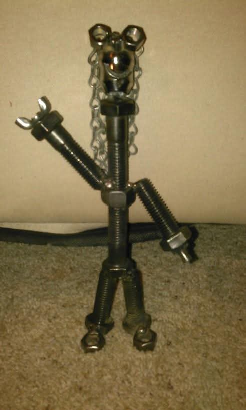 Chain-hair figure