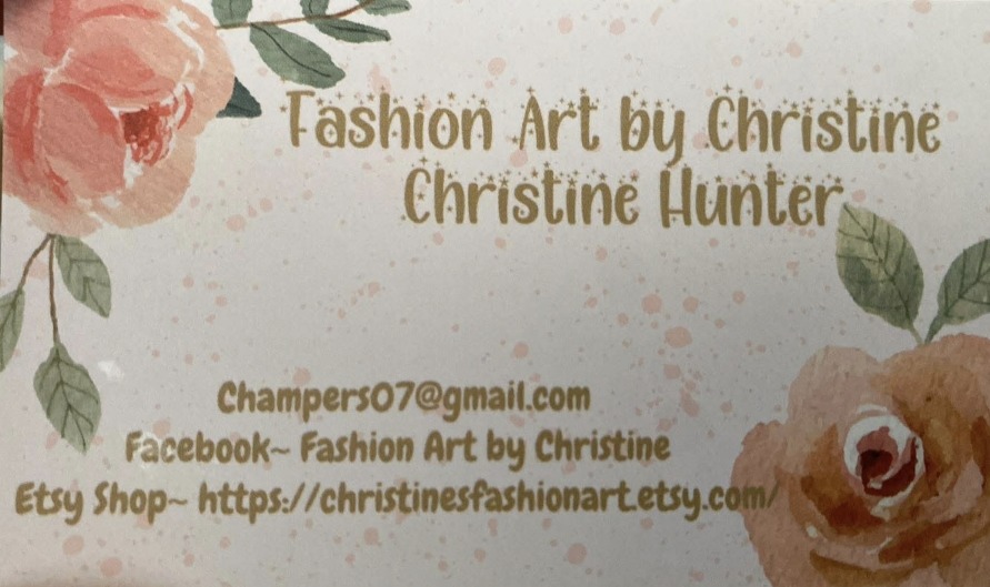 Fashion Art by Christine — floral card for artist Christine Hunter